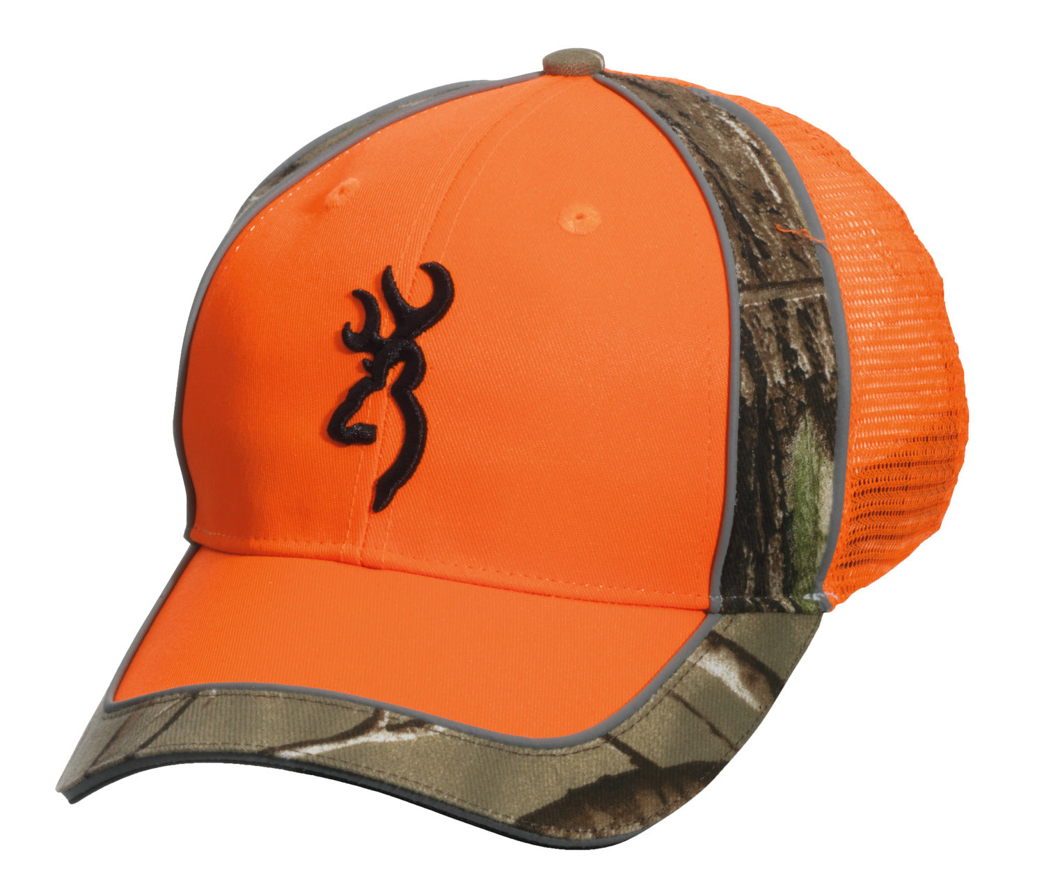 Browning 308806 Cappello Da Bob Unisex - Arancione Fluorescente E Lana Acrilica Verde - Taglia Unica