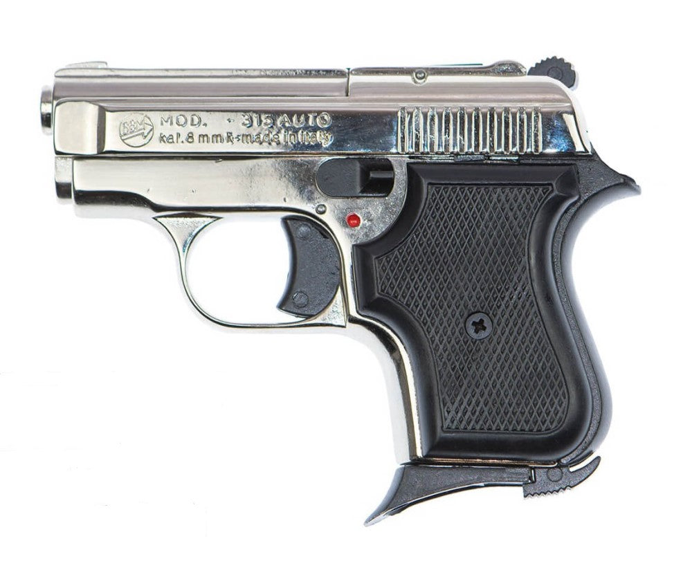Pistola A Salve GT 315 Calibro 8mm - Colore Nero Con Guancette In Legno, Per Collezionismo E Tiro Ricreativo
