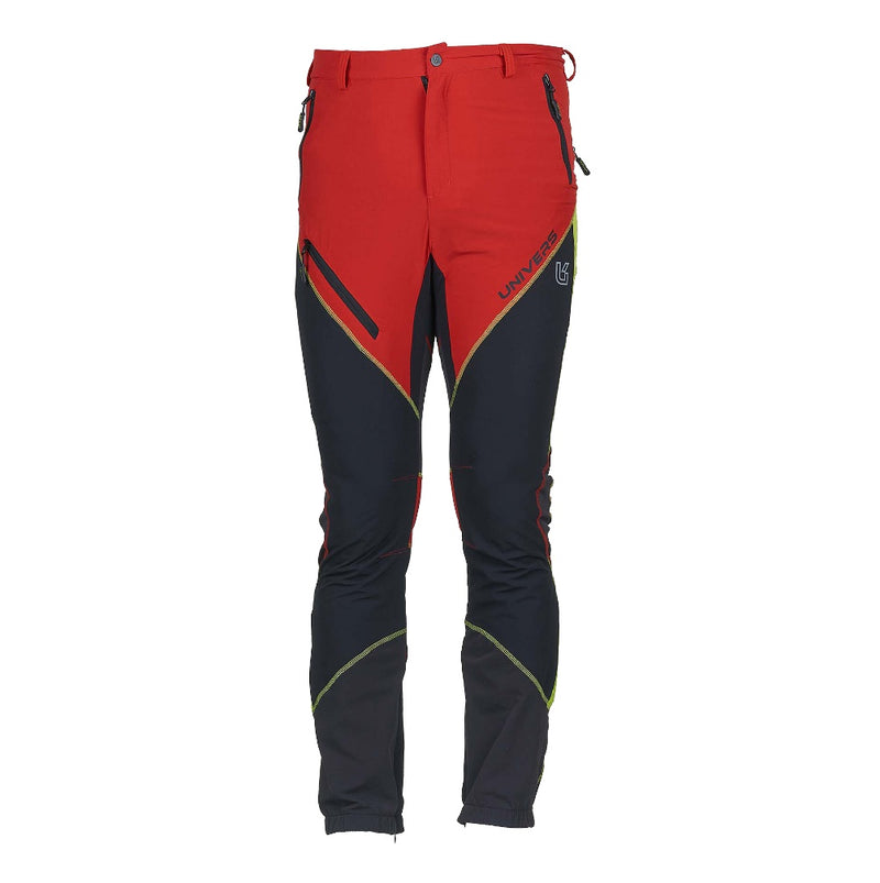 UNIVERS PANTALONE ANDALO 4-WAY STRECH NERO/ ROSSO/ VERDE