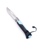 OPINEL COLTELLO N. 8 CELESTE + FISCHIETTO