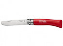 OPINEL COLTELLO N. 7 INOX PUNTA TONDA ROSSO