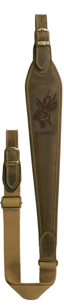 RISERVA R1872 TRACOLLA CARABINA PELLE INCISA CAPRIOLO