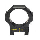 CONTESSA COPPIA DI ANELLI PICATINY ø 30mm H 8mm MOD. LPR02/A