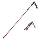 BASTONE TREKKING ULTRALEGGERO IN ALLUMINIO ROSSO REGOLABILE
