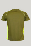 RS HUNTING T-SHIRT TECNICA B/2 VERDE/GIALLO