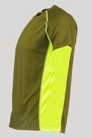 RS HUNTING T-SHIRT TECNICA B/2 VERDE/GIALLO