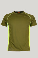 RS HUNTING T-SHIRT TECNICA B/2 VERDE/GIALLO