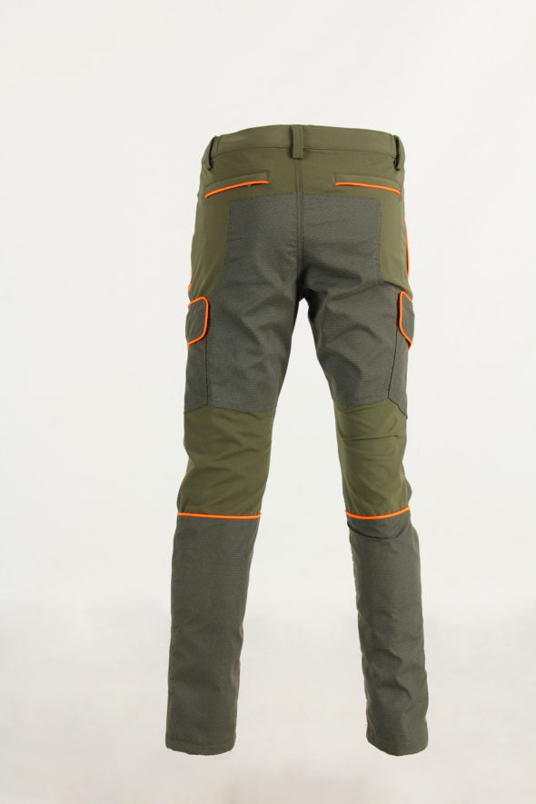 RS HUNTING PANTALONE  CON RIPORTO ARANCIO T-115