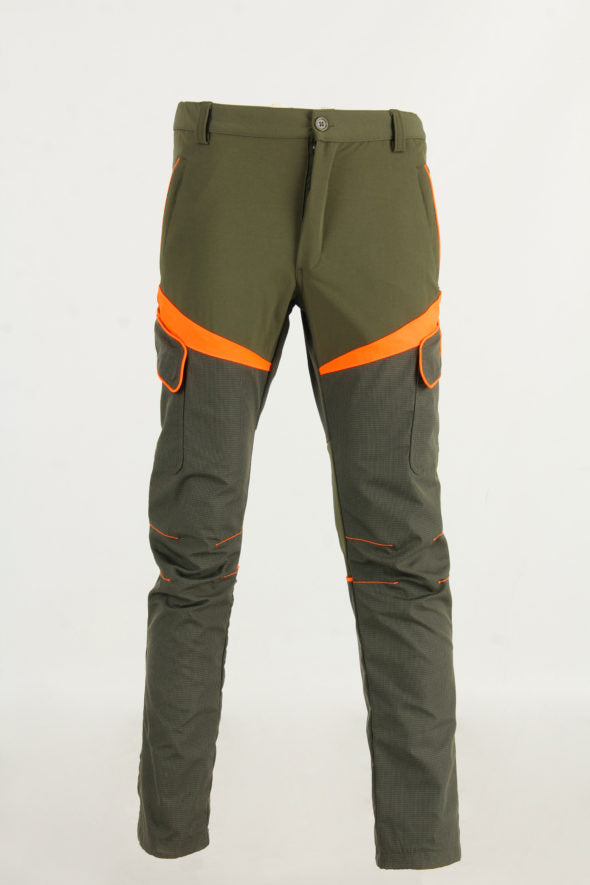 RS HUNTING PANTALONE  CON RIPORTO ARANCIO T-115