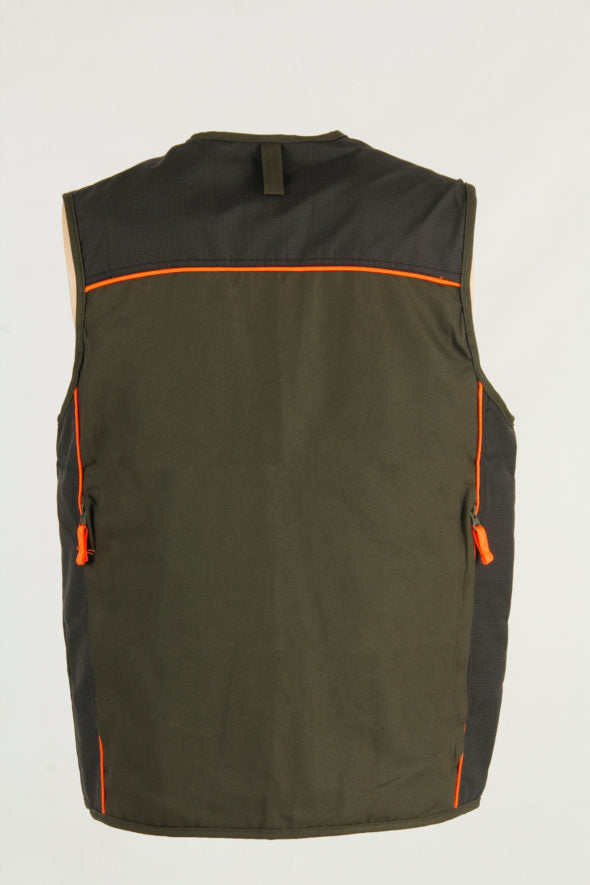 RS HUNTING GILET CANVAS CON RIPORTI IN TESSUTO TECNICO  LV800