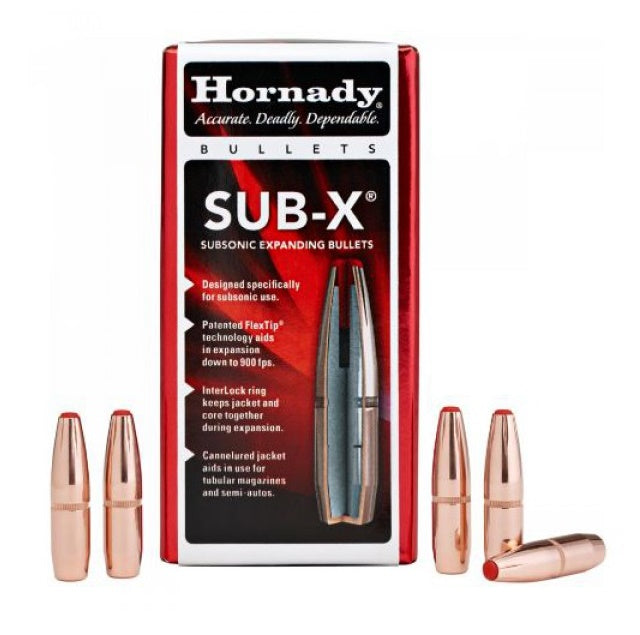 HORNADY PALLE SUB-X 308" 190GR 100PZ