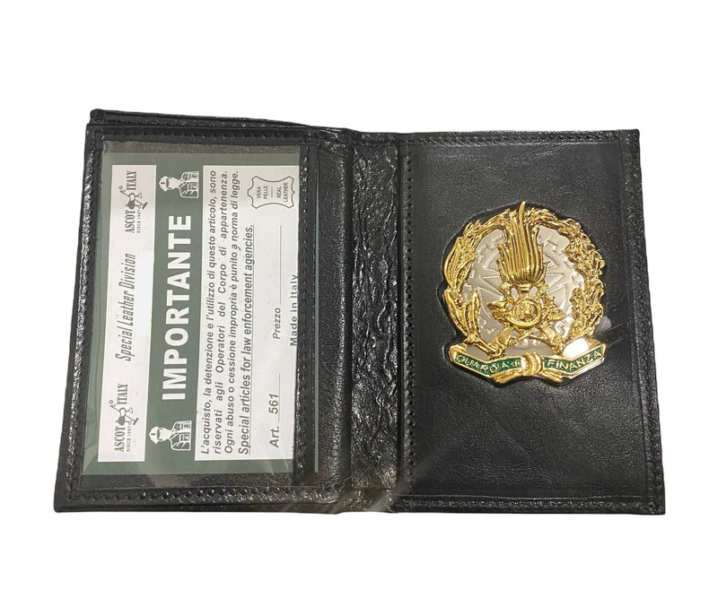 ASCOT ITALY PORTAFOGLIO GUARDIA DI FINANZA IN PELLE CON PLACCA