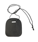 ASCOT ITALY PORTAPLACCA IN PELLE NERA