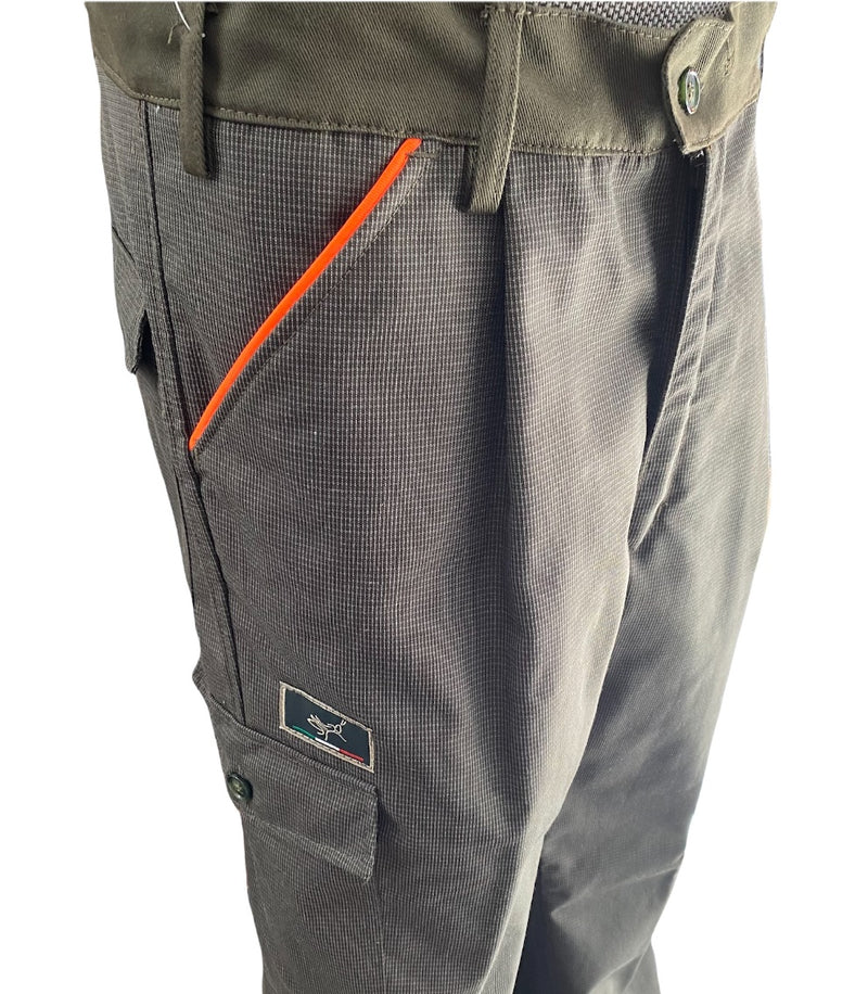 IL GRILLO 2041 PANTALONE  CON RINFORZO KEVLAR+LUCHINO ARANCIO