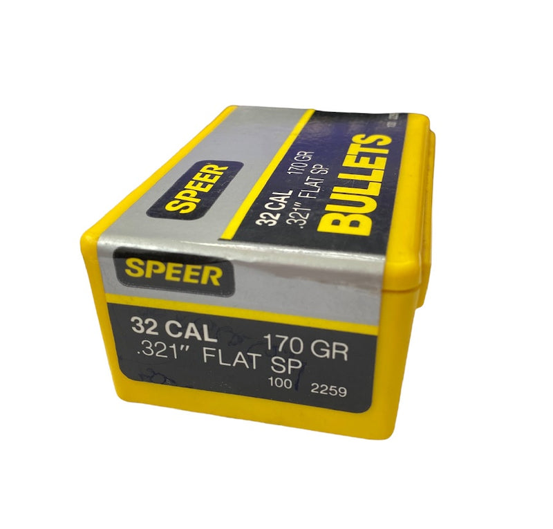 SPEER PALLE PER CAR. CAL.32 170GR FLAT SP