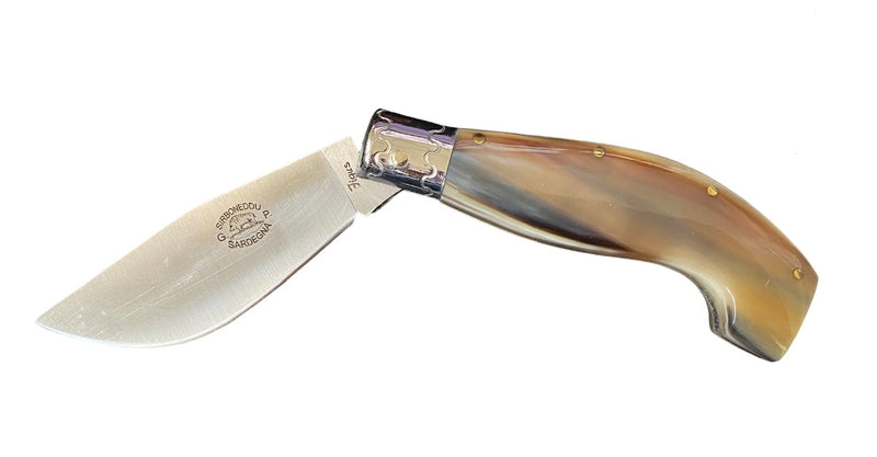 AUSONIA 023230 COLTELLO SIRBUNEDDU CM 19 MANICO CORNO