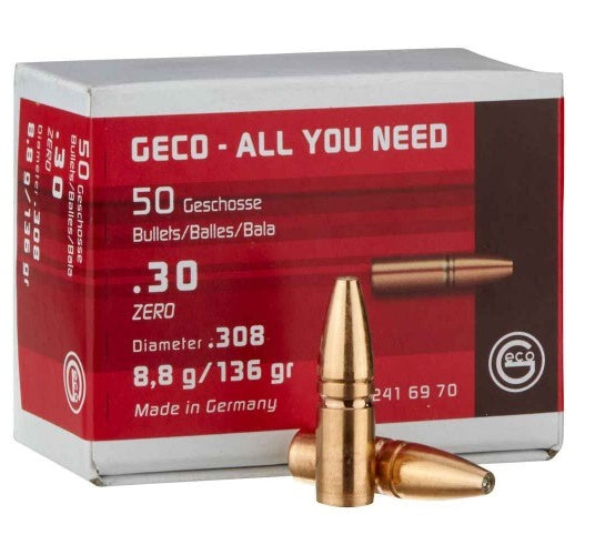 GECO PALLE ZERO CAL. 30 (308") 136GR CONF. 50PZ