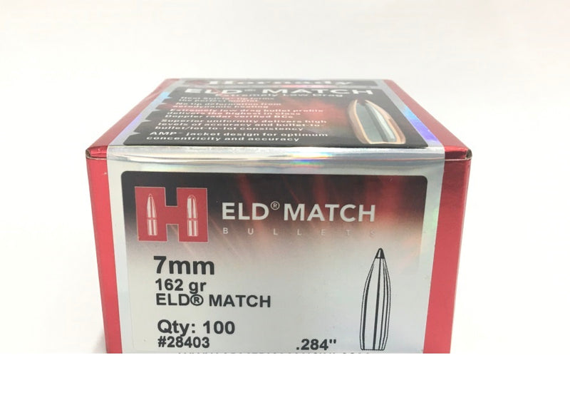 HORNADY PALLE ELD-MATCH 284" 162GR