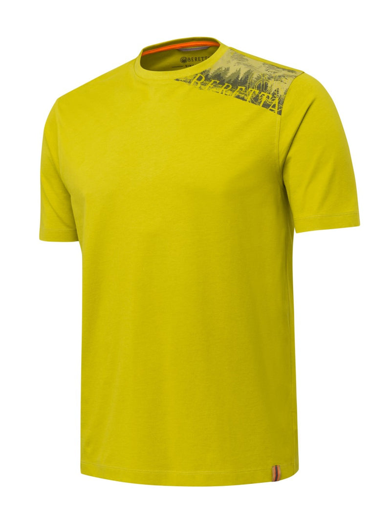 BERETTA T-SHIRT PINE SHOULDER CITRONELLA TS881