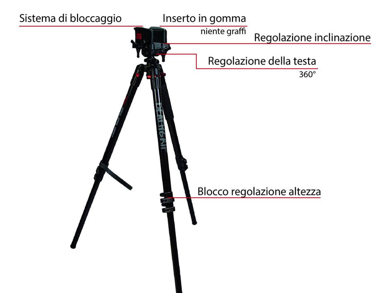 BOG DEATHGRIP TREPPIEDE 90-183CM IN ALLUMINIO