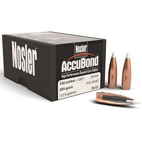 NOSLER PALLE PER CAR. ACCUBOND CAL. 338" 200 GR. SP 50PZ