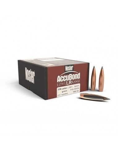 NOSLER PALLE PER CAR. ACCUBOND LR CAL. 338" 300 GR. SP 100PZ