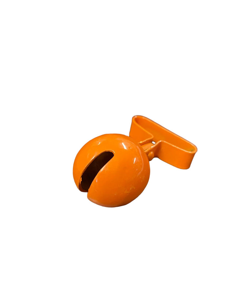 CAMPANELLO TONDO IN OTTONE 25MM ARANCIO