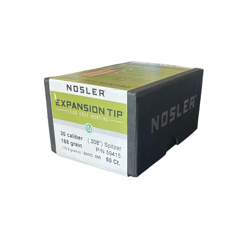 NOSLER PALLE PER CAR. E-TIP CAL.30 (308") 168GR. 50PZ