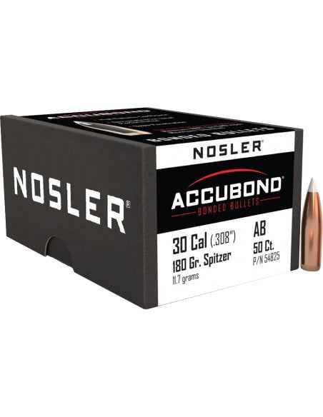 NOSLER PALLE PER CAR. ACCUBOND CAL.30 (.308") 180 GR. SP 50PZ