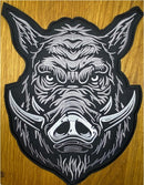 TOPPA TESTA CINGHIALE RICAMATO