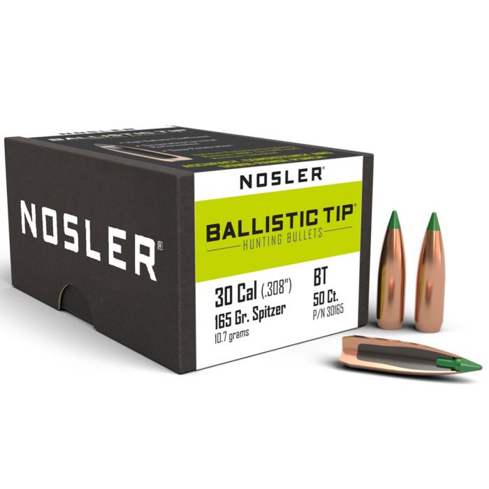 NOSLER PALLE PER CAR. BALLISTIC TIP 308" 165 GR. SP