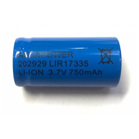 BATTERIA ALCAPOWER CR16340/ CR123A 3,7V 750MAH RICARICABILE