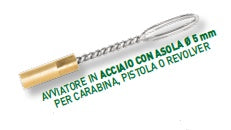 VENTURINI AVVIATORE IN ACCIAIO CON ASOLA PER CARABINA/PISTOLA 5 MM