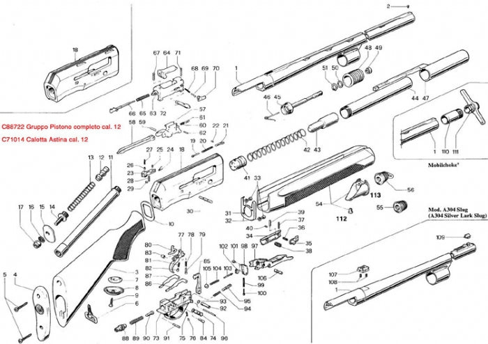 ESPLOSO BERETTA A300\1\2\3\4