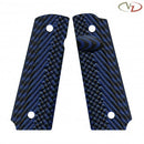 VZ GRIPS OPERATOR II CARBON FIBER BLUE FULL SIZE MOD. 02-CFB-A