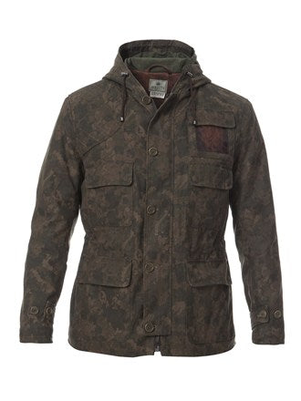 BERETTA GIACCA MEN'S WAXED COTTON FIELD CAMO GUT90 02066