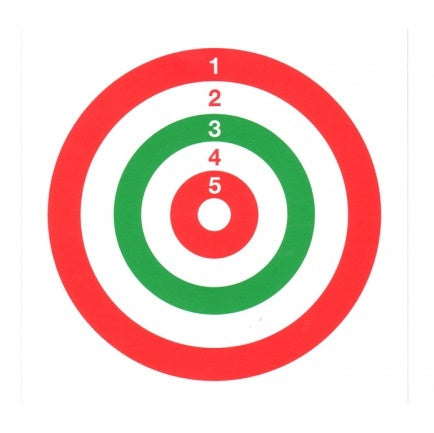 BERSAGLI CARTA TRICOLORE 14X14 CONF. 20PZ