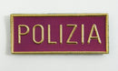 AUTORE SCRITTA PLASTICA "POLIZIA" CON VELCRO