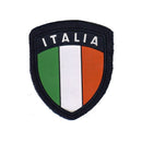 AUTORE SCUDETTO PLASTICA ITALIA CON VELCRO NERO