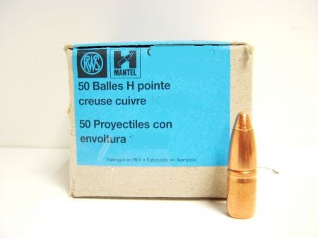 RWS CONF. 50 PALLE CAL. 30-11.7G H-MANTEL (.308) 180GR DYNAMIT NOBEL