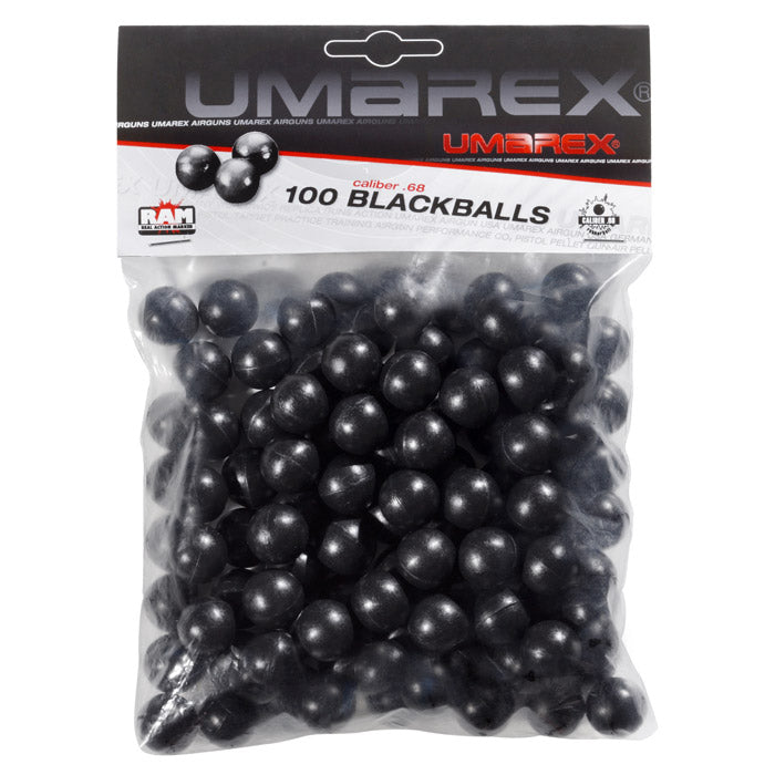 UMAREX 750339 T4E CAL. 68 BLACKBALL GOMMA NERO CONF 100