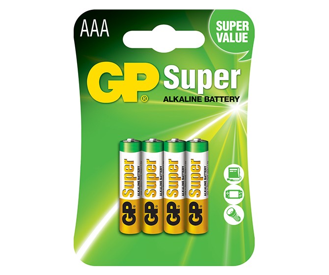 GP BATTERIA SUPER AAA ALCALINA