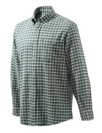 BERETTA CAMICIA FLANNEL BUTTON DOWN /BLU/BIANCO LUA10 T1644