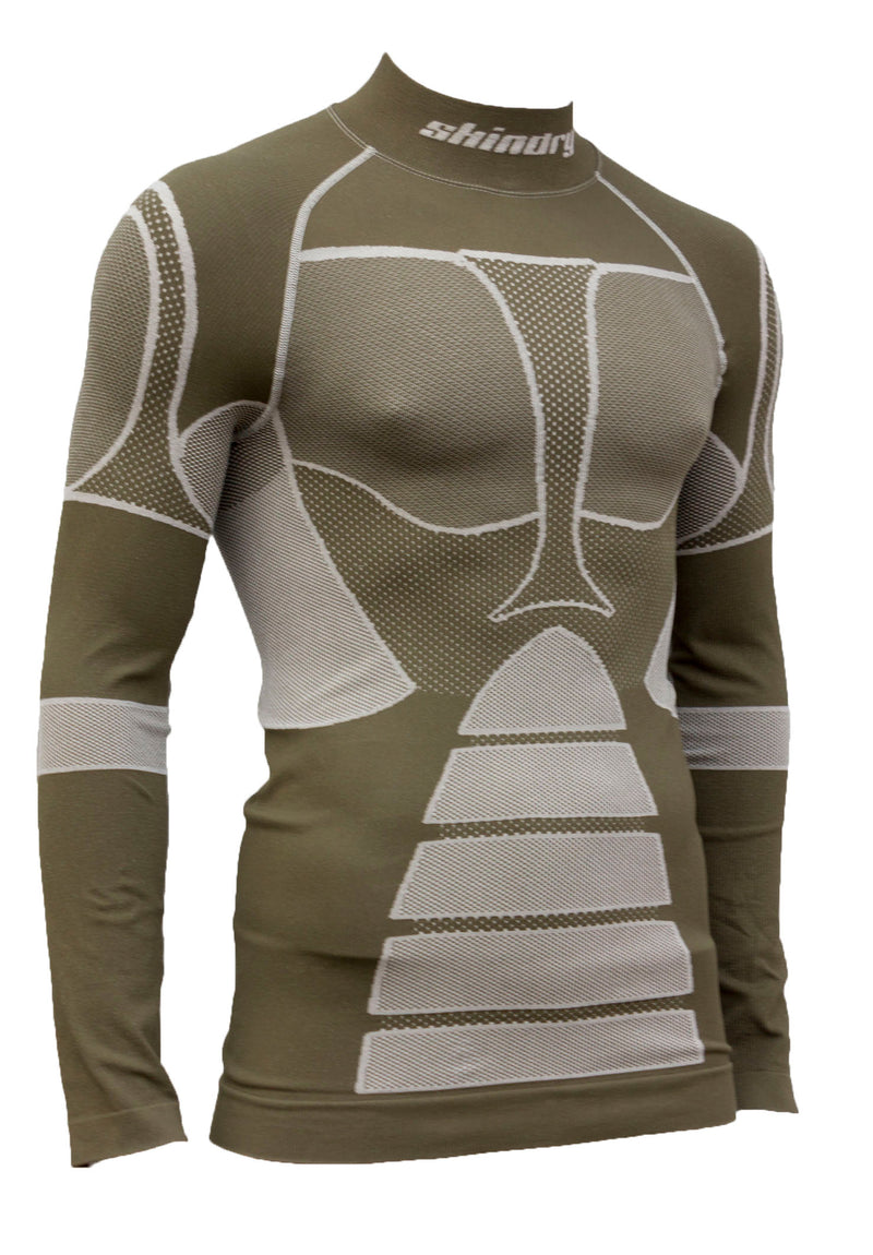 SKINDRY MAGLIA M/L ZIP EXTREME   MILITARE