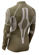 SKINDRY MAGLIA M/L ZIP EXTREME   MILITARE