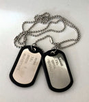 PIASTRINA MILITARI COLORE ARGENTO