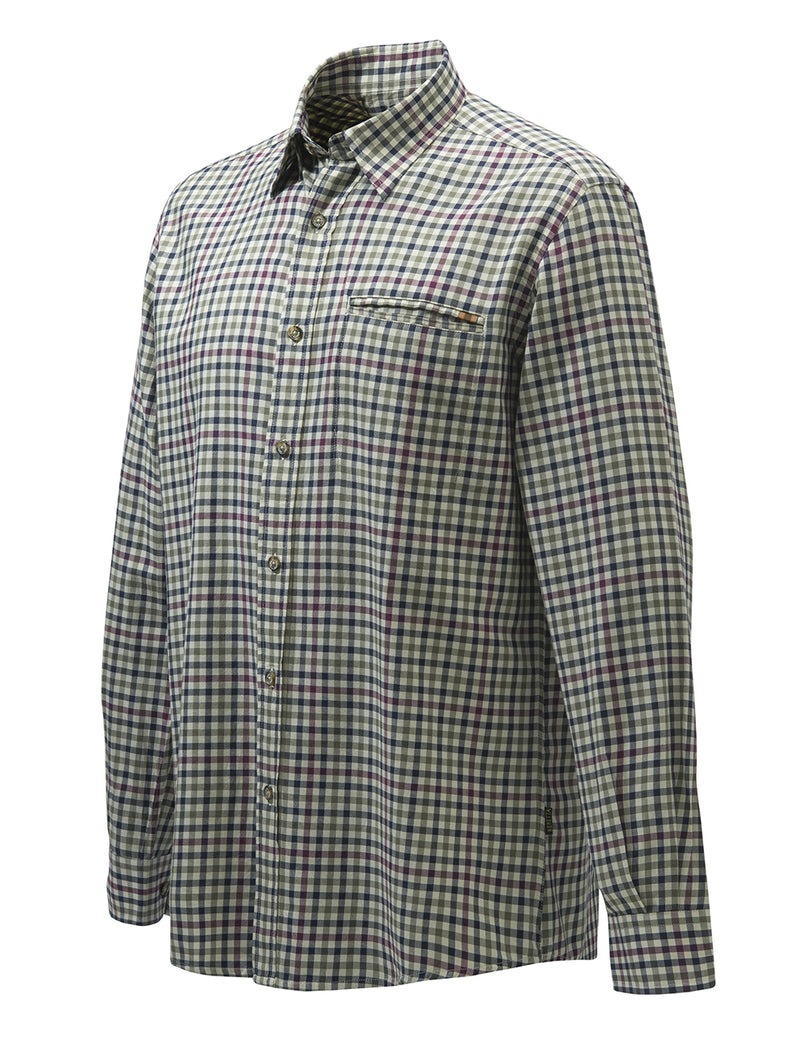 BERETTA CAMICIA WOOD PLAIN COLLAR LU801