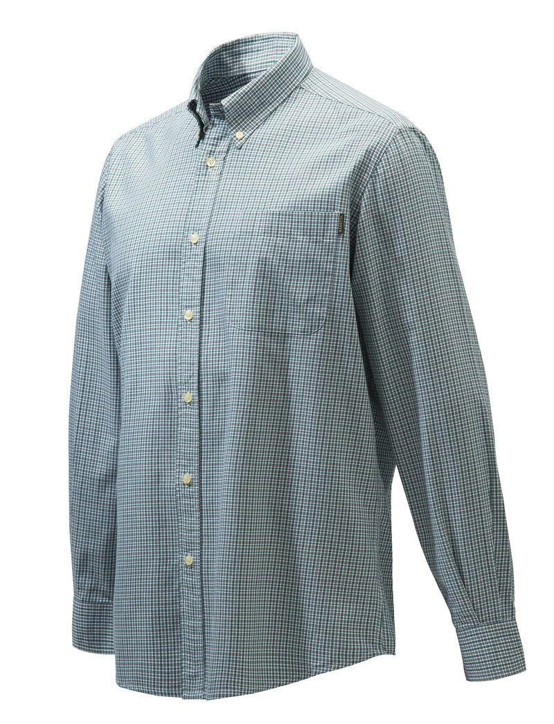 BERETTA CAMICIA WOOD BUTTON DOWN BIANCO/VERDE LU210 T1645