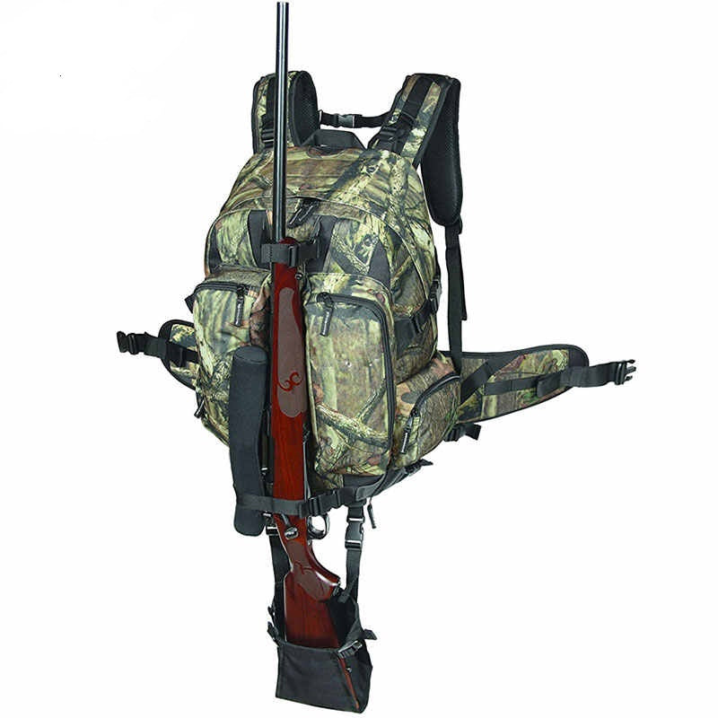 ZAINO CACCIA CAMOUFLAGE CON TASCA PORTA FUCILE