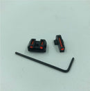 TACCA DI MIRA E MIRINO IN FIBRA OTTICA ROSSO PER SIG P320